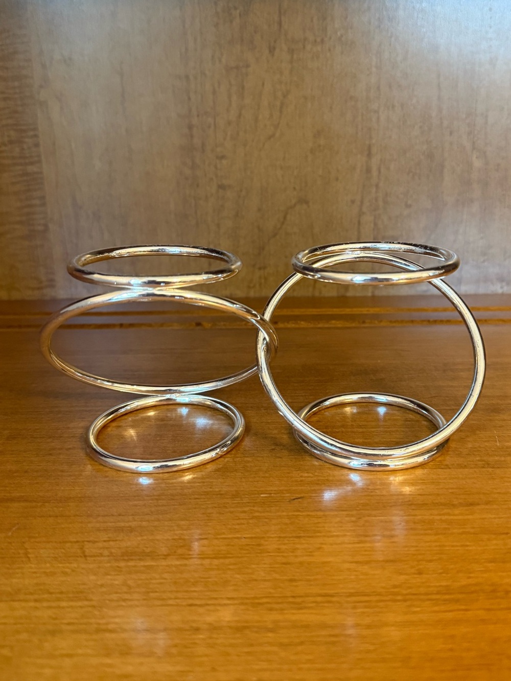 Silver Tone PartyLite Gemini Candle Holder